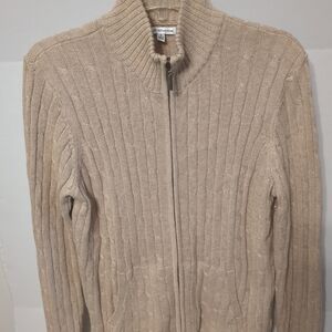 Golden Croft &Barrow zip-up sweater size small